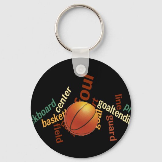 Hoops Basketball Sport Fanatics.jpg Sleutelhanger (Voorkant)
