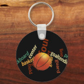 Hoops Basketball Sport Fanatics.jpg Sleutelhanger (Voorkant)