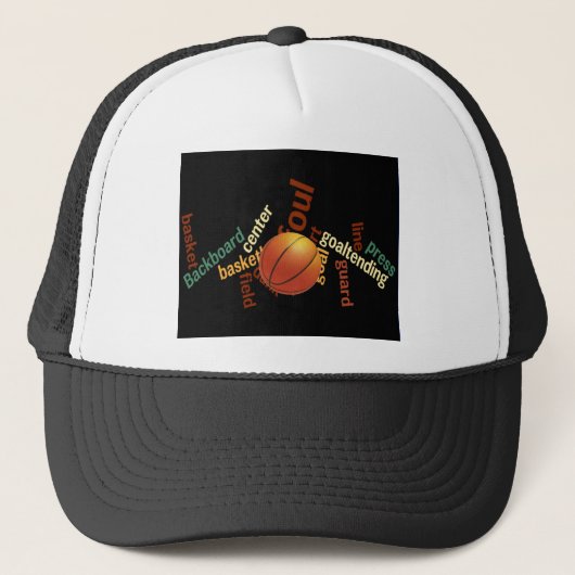 Hoops Basketball Sport Fanatics.jpg Trucker Pet (Voorkant)