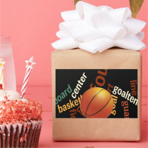 Hoops Basketball Sport Fanatics. Rechthoekige Sticker