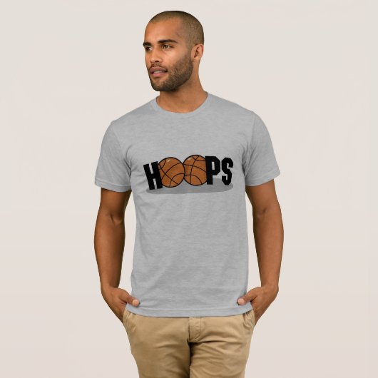 Hoops Basketball t-shirt (Voorkant volledig)
