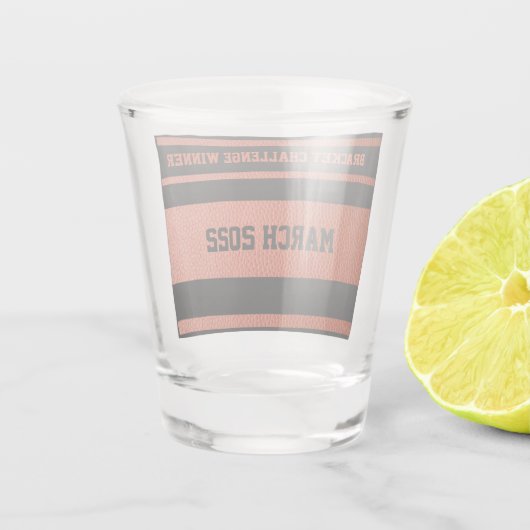 Hoops Bracket Challenge Winner Shot Glass Shot Glas (Achterkant)