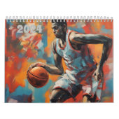 Hoops Dribble Basketbal Sport Gift kunstwerken Kalender (Hoes)