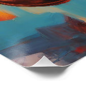 Hoops Dribble Basketbal Sport Gift kunstwerken Perfect Poster (Hoek)