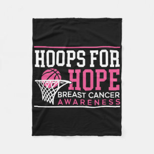 Hoops for Hope beroemd gemaakt door Sketbyll Playe Fleece Deken