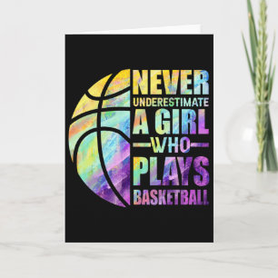 Hoops Girls onderschatten nooit een meisje dat spe Kaart