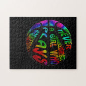 Hoops Girls onderschatten nooit spelketball Legpuzzel (Horizontaal)