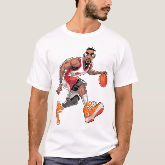Hoops Master, Basketbal Beat T-shirt (Voorkant)