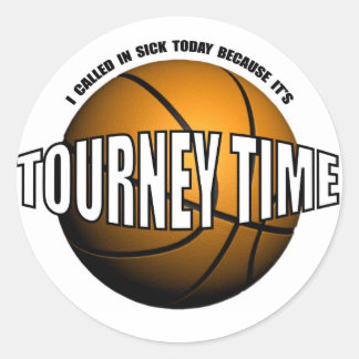 HOOPS-TOURNEY TIJD RONDE STICKER