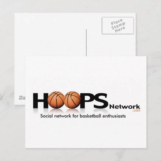 HoopsNetwork.com briefkaart (Voorkant / Achterkant)