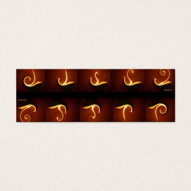 hoopspiraal mini visitekaartjes (Voorkant)