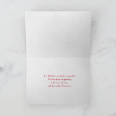 Hooptekst in rode stiches kaart (Binnen)