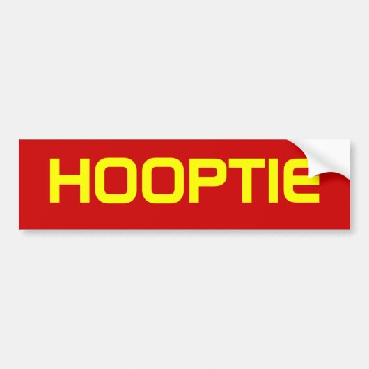 HOOPTIE BUMPERSTICKER (Voorkant)