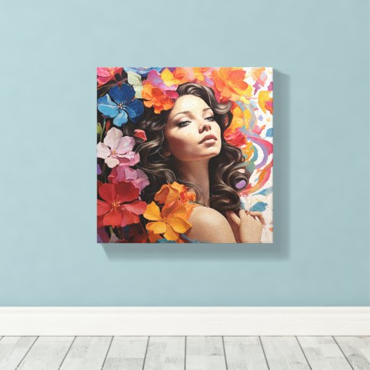 hoopvol aankondigen canvas afdruk (Insitu (Houten vloer))