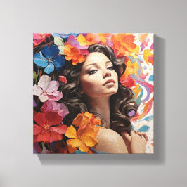 hoopvol aankondigen canvas afdruk