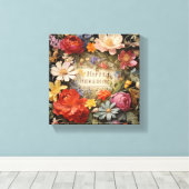 hoopvol aankondigen canvas afdruk (Insitu (Houten vloer))