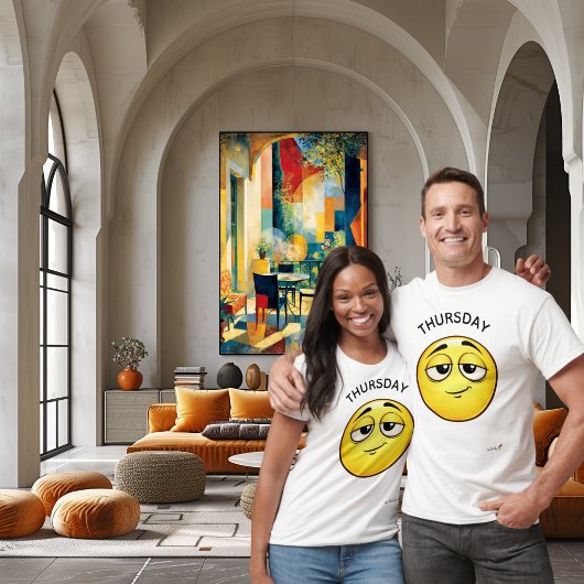 Hoopvol Emoji | Donderdag Stemming Design T-shirt