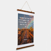 Hoopvolle bijbel Verse Jeremiah 29:11 Hangend Wandkleed (Gebogen)