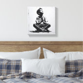 "Hoopvolle blik" Canvas Afdruk (Insitu (Slaapkamer))