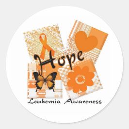 Hoopvolle blokken ronde sticker