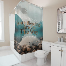 Hoopvolle Horizonten Zegeningen van Boven Douchegordijn