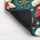 Hoopvolle kerstmousepad muismat (Hoek)