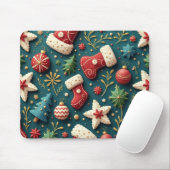 Hoopvolle kerstmousepad muismat (Met muis)