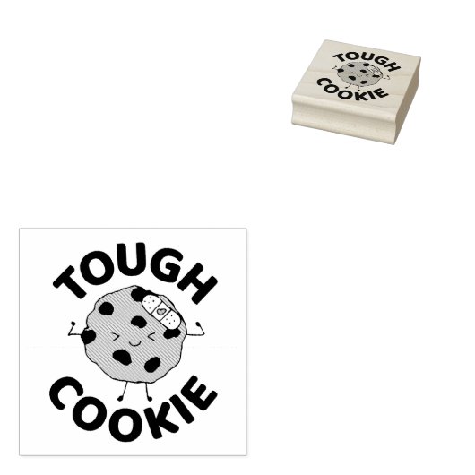 Hoopvolle koekjes, hoop dat je je beter kan voelen rubberstempel (Gestempeld)