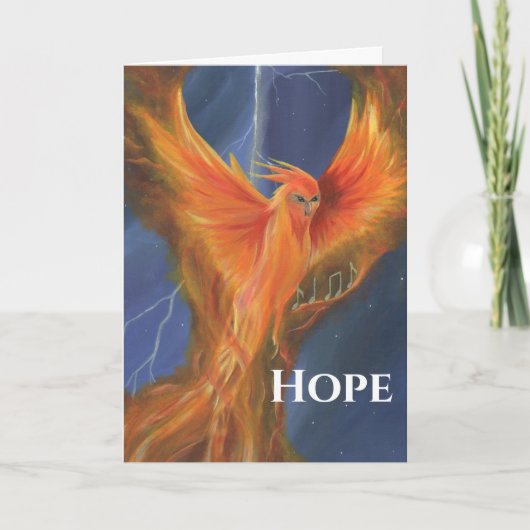 Hoopvolle Phoenix Card Feestdagen Kaart (Voorkant)
