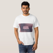 Hoopvolle vibes unisex Wit T_shirt T-shirt (Voorkant volledig)