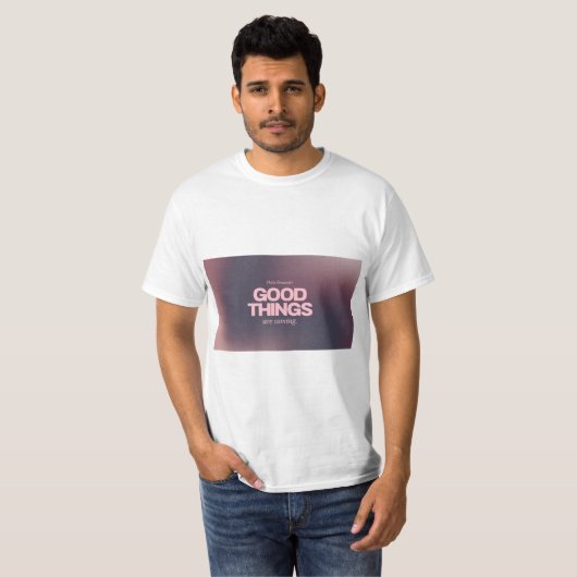 Hoopvolle vibes unisex Wit T_shirt T-shirt (Voorkant volledig)