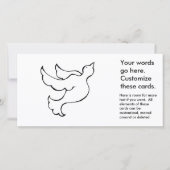 Hoopvolle vogelpik met eenvoudige tekenkunst (Voorkant)