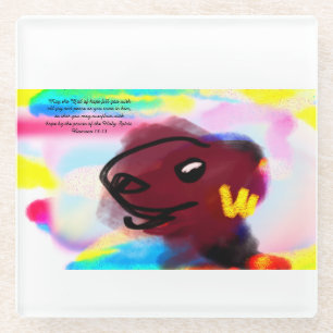 hoopvreugde glazen onderzetter