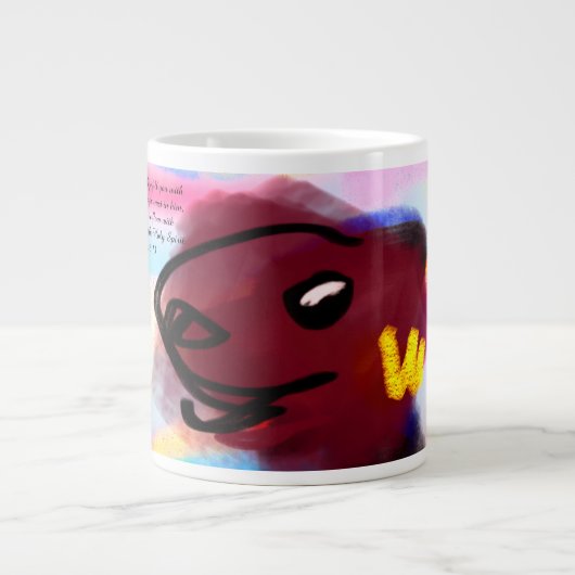 hoopvreugde grote koffiekop (Voorkant)