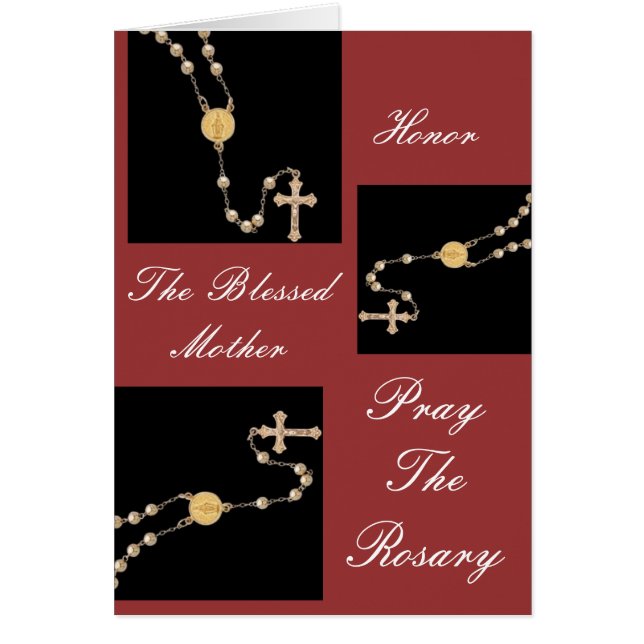 HOOR DE BLOKTE MOEDER PRAY DE ROSARY (Voorkant)