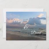 Hoor de Waves Wedding Kaart (Achterkant)