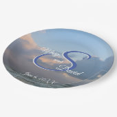 Hoor de Waves Wedding Papieren Bordje (Gekanteld)