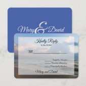 Hoor de Waves Wedding RSVP Kaartje (Voorkant / Achterkant)