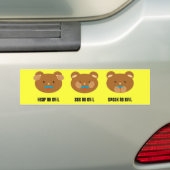 Hoor eens, spreek geen boze bumpersticker. bumpersticker (Op auto)