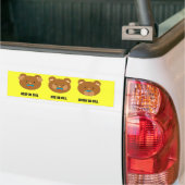 Hoor eens, spreek geen boze bumpersticker. bumpersticker (Op Truck)