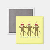 Hoor eens, zeg maar: geen zwarte sokaapjes magneet (Voorkant / Achterkant)