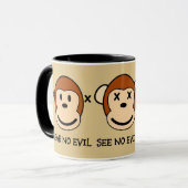 Hoor Geen aamschoorsteenontwerp Mok (Voorkant links)