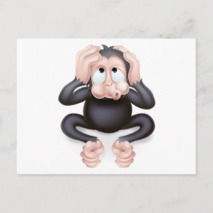 Hoor geen Kwaad-aap Briefkaart
