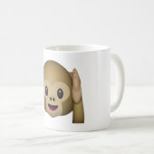Hoor Geen Kwaad Aap - Emoji Koffiemok (Voorkant rechts)