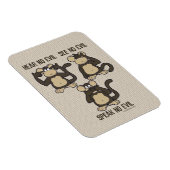 Hoor geen Kwaad apen - Nieuw Magneet (Rechterzijde)