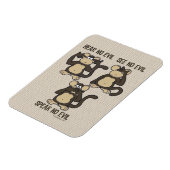 Hoor geen Kwaad apen - Nieuw Magneet (Linkerzijde)