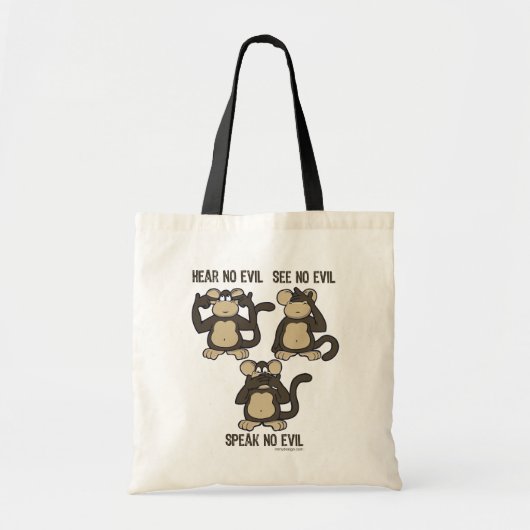 Hoor geen Kwaad apen - Nieuw Tote Bag (Voorkant)