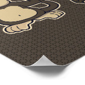 Hoor geen Kwaad Humor apen Poster (Hoek)