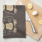 Hoor geen Kwaad Humor apen Theedoek (Quarter Fold)