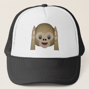 Hoor geen Kwaad Monkey Emoji Trucker Pet